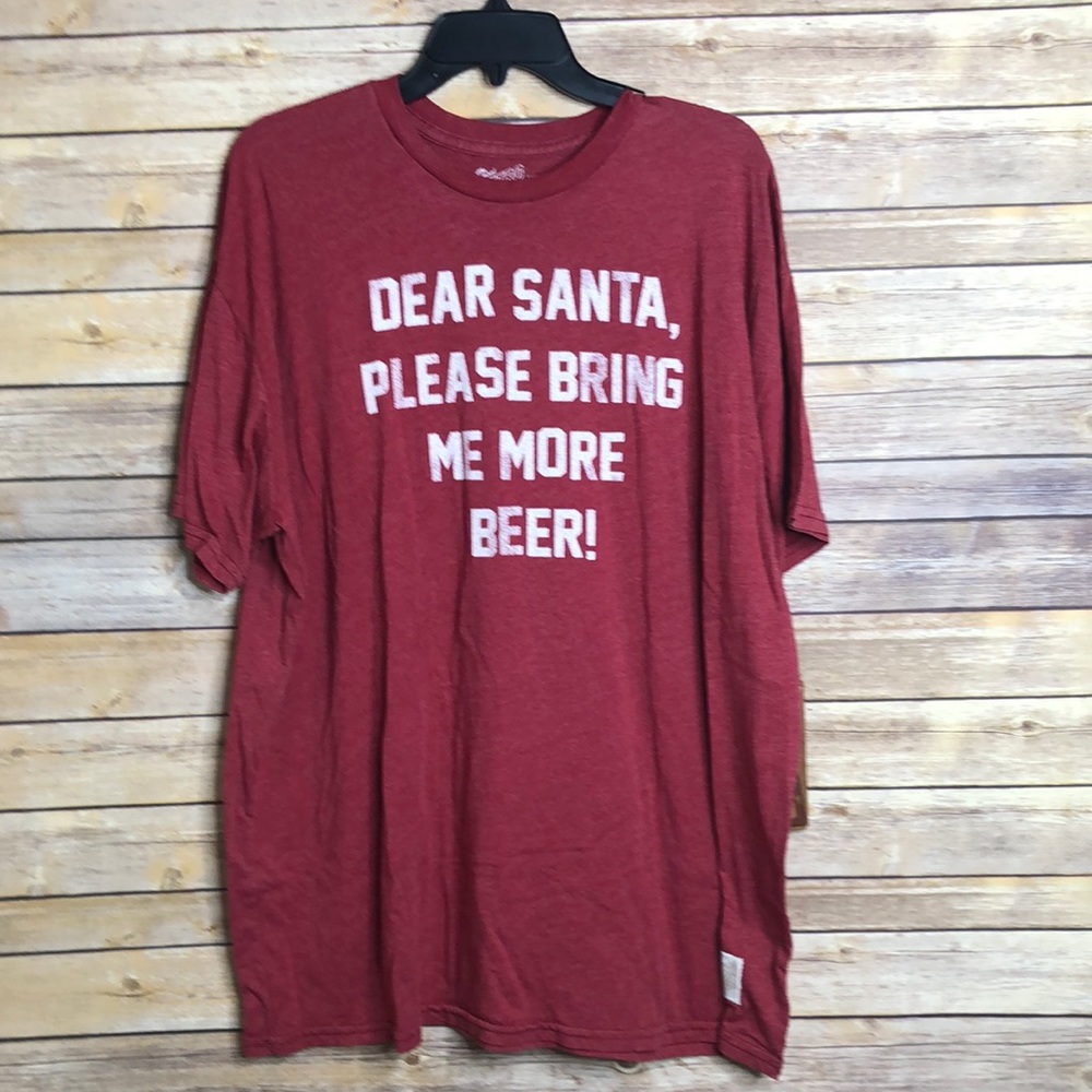 NWT Retro-Brand T-shirt - Dear Santa More Beer - Size XXL!